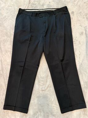 Perry Ellis Black Pleated Dress Jeans